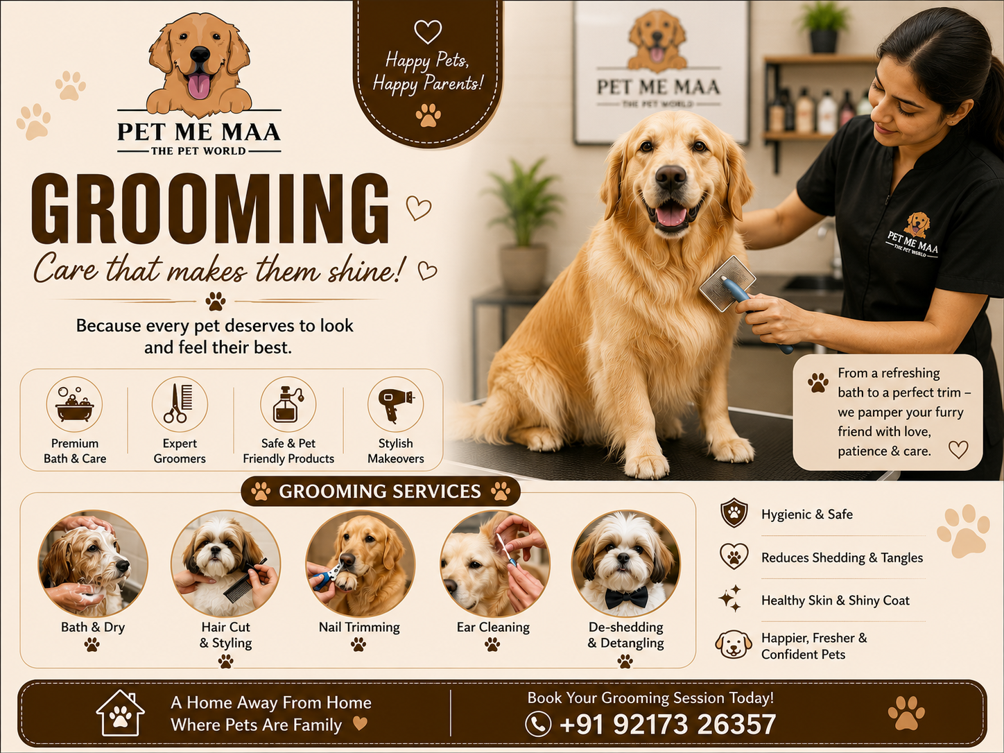 Professional Pet Grooming in Noida β Because Every Pet Deserves to Look & Feel Their Best